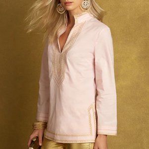 NicoBlu - Maharani tunic - blush with gold embroidery size M